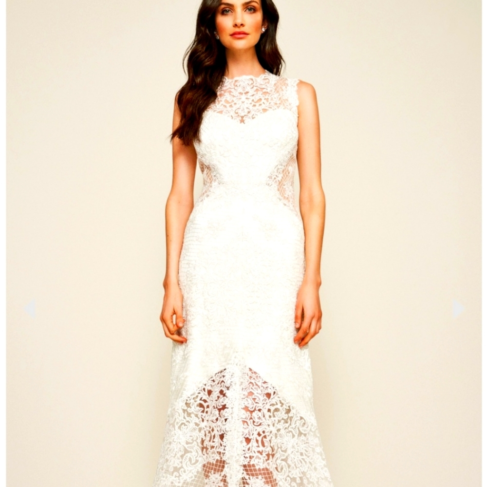 Tadashi Shoji Designer Wedding Dress Gown new Sz 8